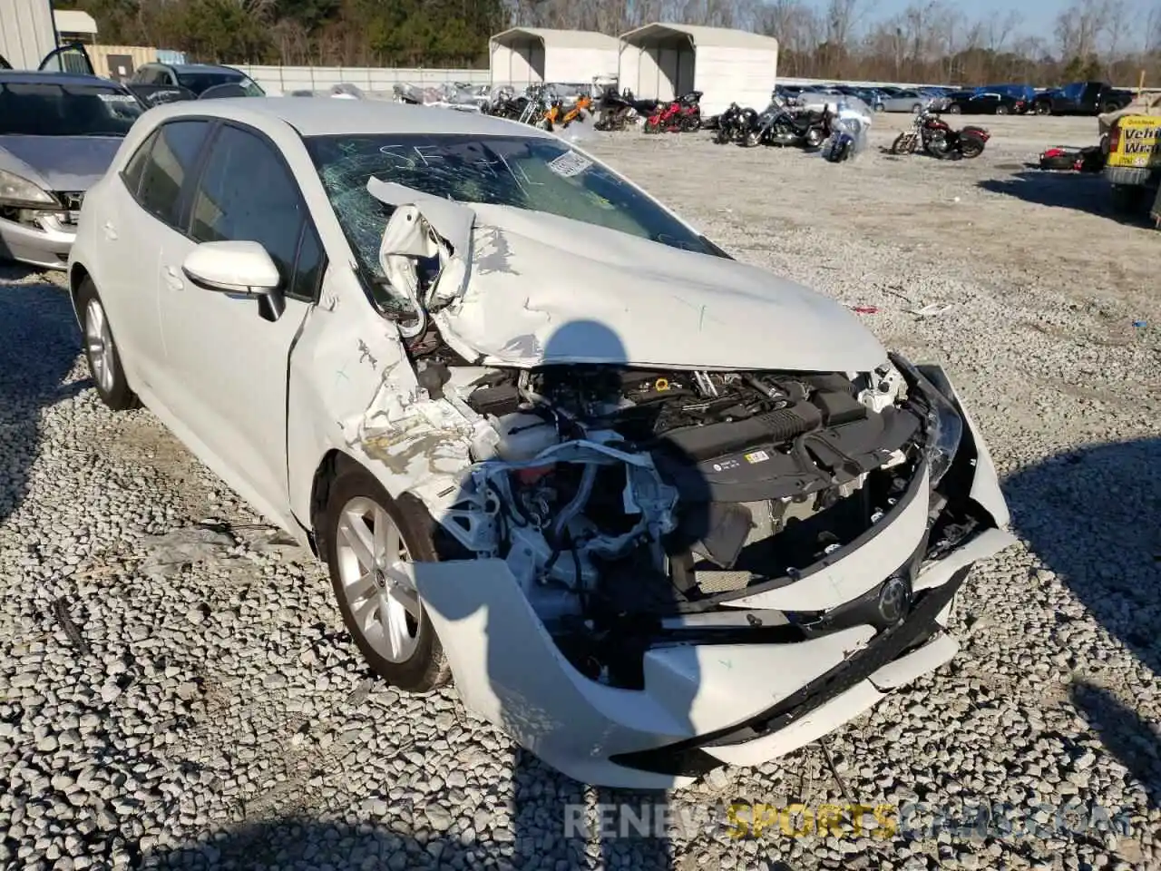 1 Photograph of a damaged car JTNK4RBEXK3034986 TOYOTA COROLLA 2019