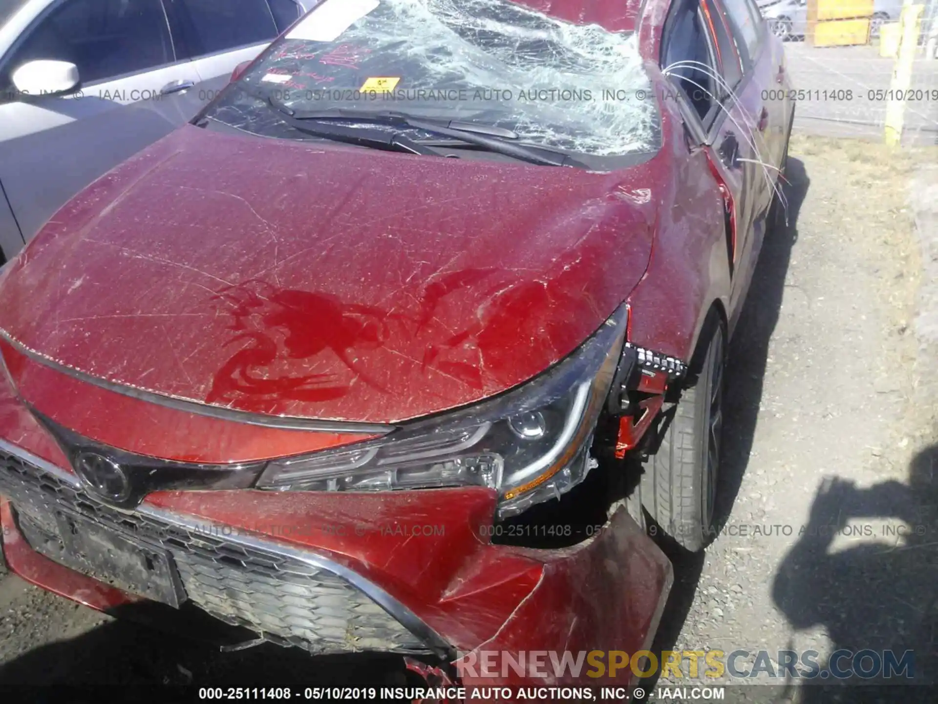 6 Photograph of a damaged car JTNK4RBEXK3035619 TOYOTA COROLLA 2019