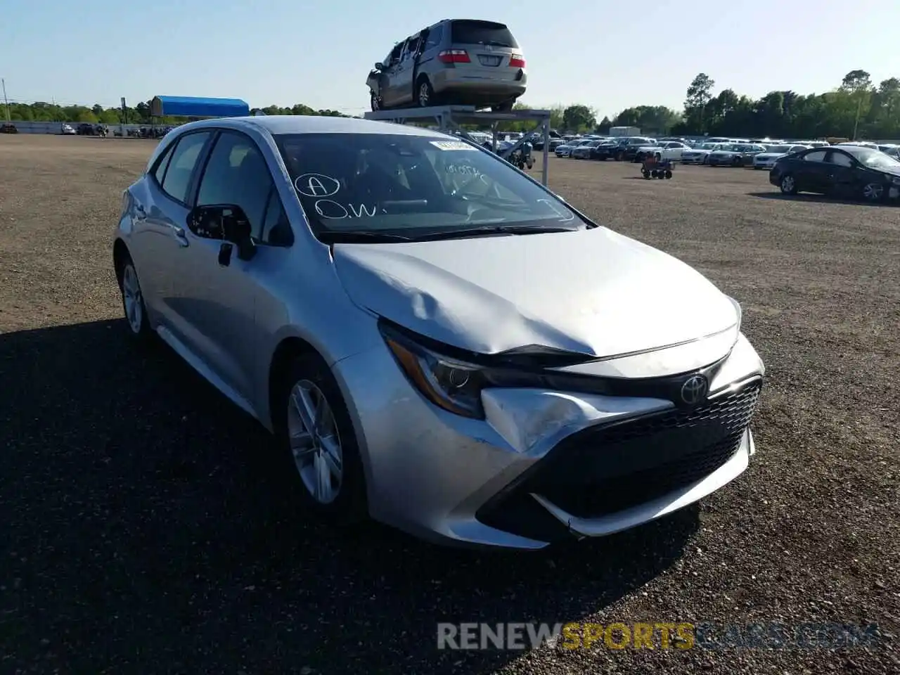 1 Photograph of a damaged car JTNK4RBEXK3036866 TOYOTA COROLLA 2019