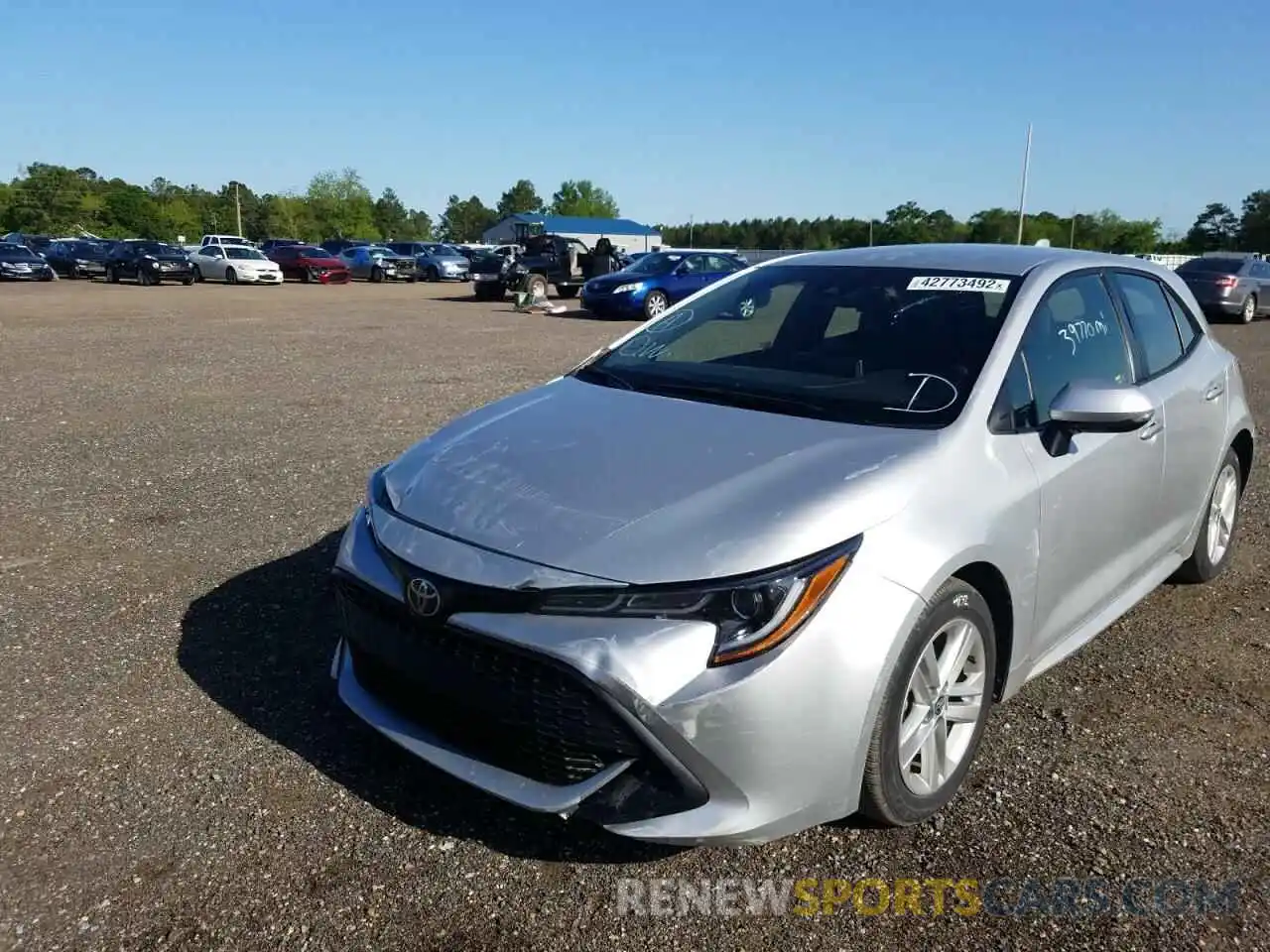 2 Photograph of a damaged car JTNK4RBEXK3036866 TOYOTA COROLLA 2019