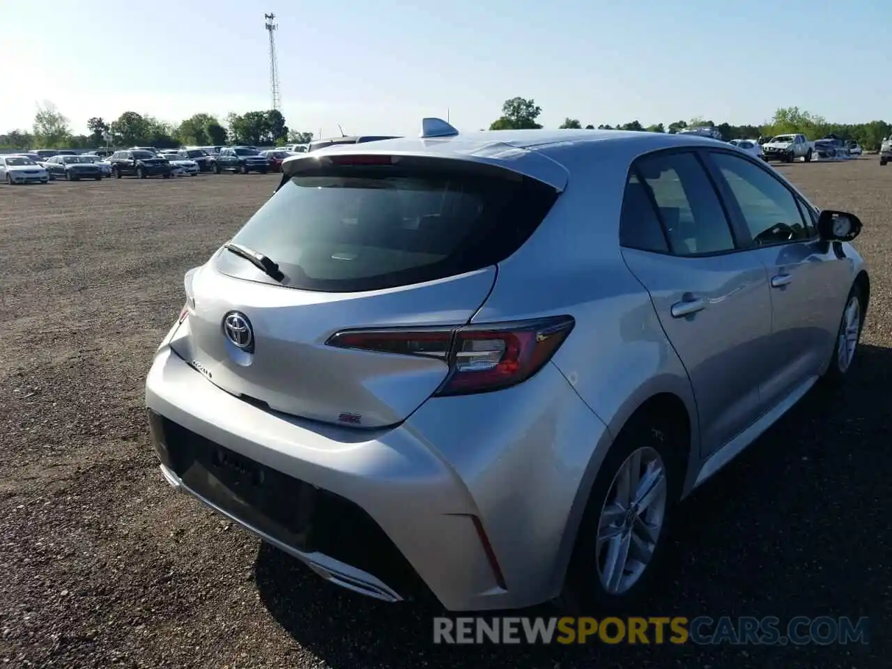 4 Photograph of a damaged car JTNK4RBEXK3036866 TOYOTA COROLLA 2019