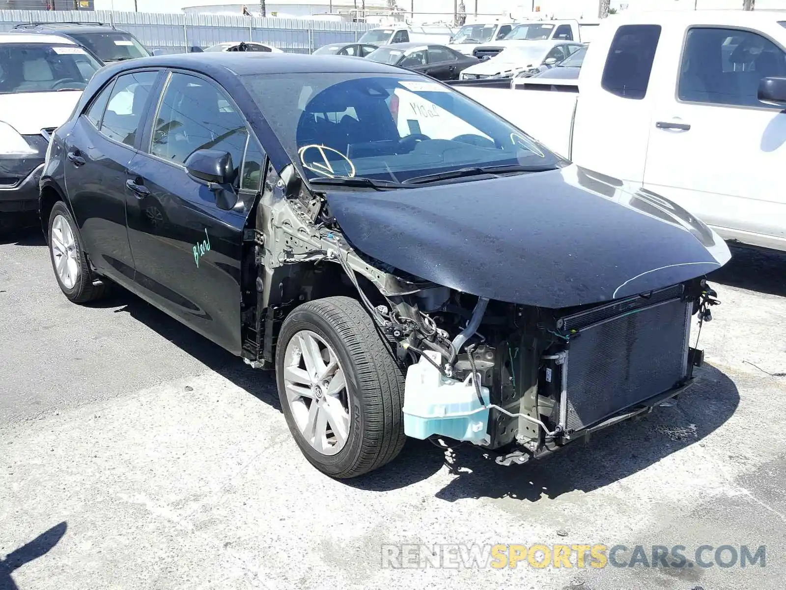 1 Photograph of a damaged car JTNK4RBEXK3040934 TOYOTA COROLLA 2019