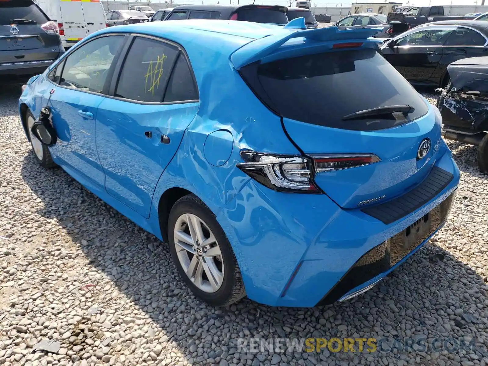 3 Photograph of a damaged car JTNK4RBEXK3041470 TOYOTA COROLLA 2019