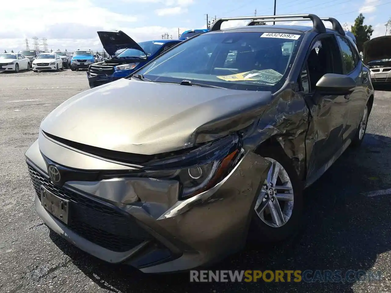 2 Photograph of a damaged car JTNK4RBEXK3044241 TOYOTA COROLLA 2019