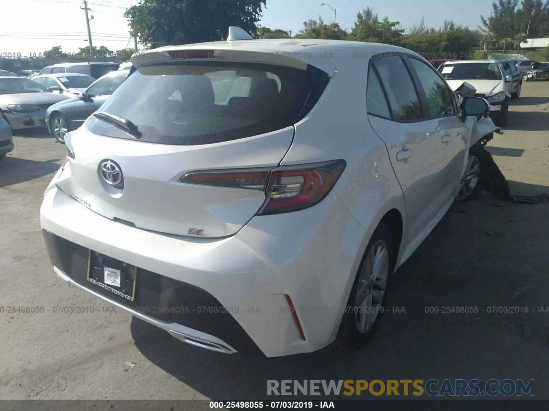 4 Photograph of a damaged car JTNK4RBEXK3044806 TOYOTA COROLLA 2019