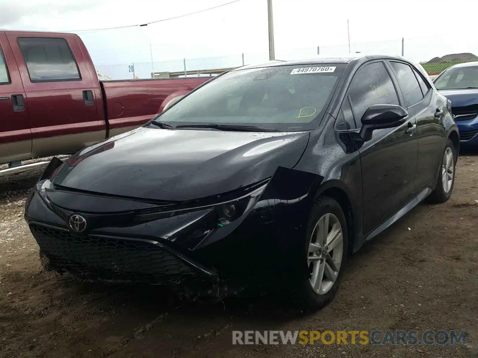 2 Photograph of a damaged car JTNK4RBEXK3044840 TOYOTA COROLLA 2019