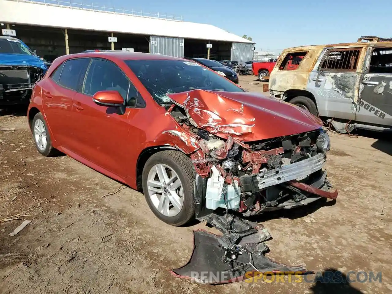 4 Photograph of a damaged car JTNK4RBEXK3045454 TOYOTA COROLLA 2019