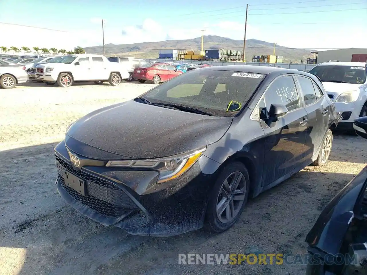 2 Photograph of a damaged car JTNK4RBEXK3045809 TOYOTA COROLLA 2019