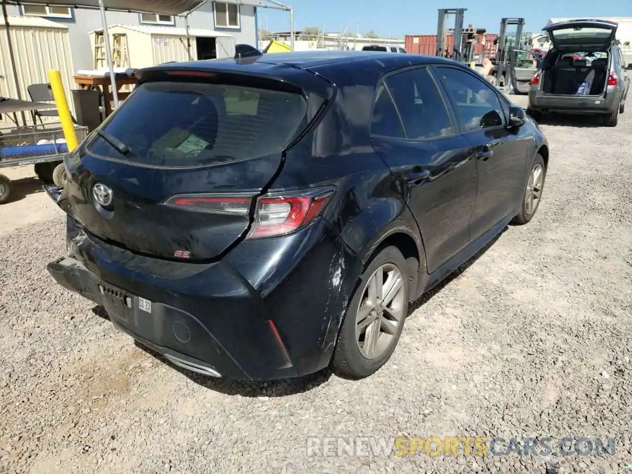 4 Photograph of a damaged car JTNK4RBEXK3045809 TOYOTA COROLLA 2019