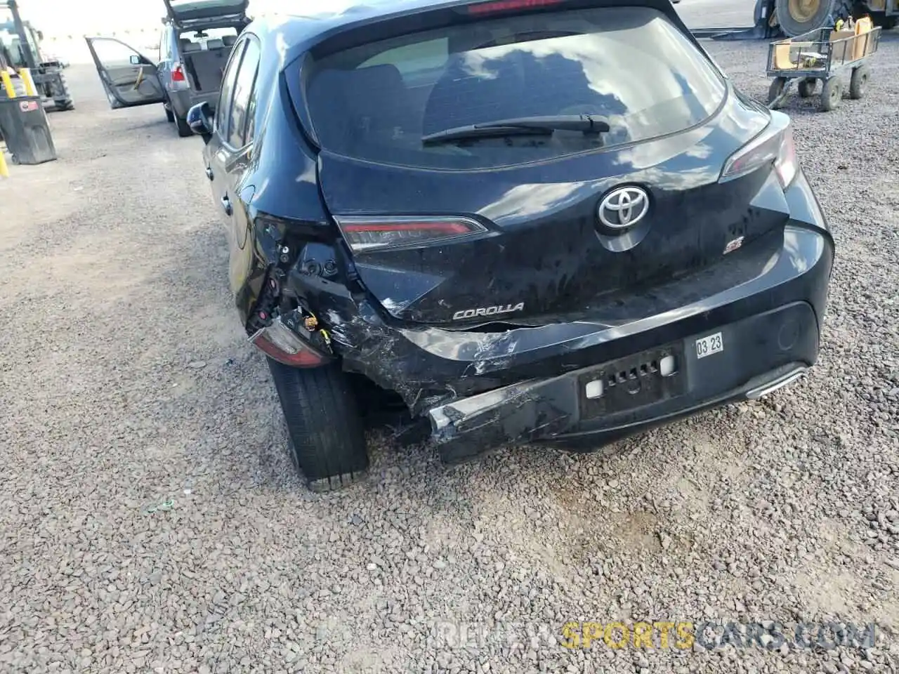 9 Photograph of a damaged car JTNK4RBEXK3045809 TOYOTA COROLLA 2019