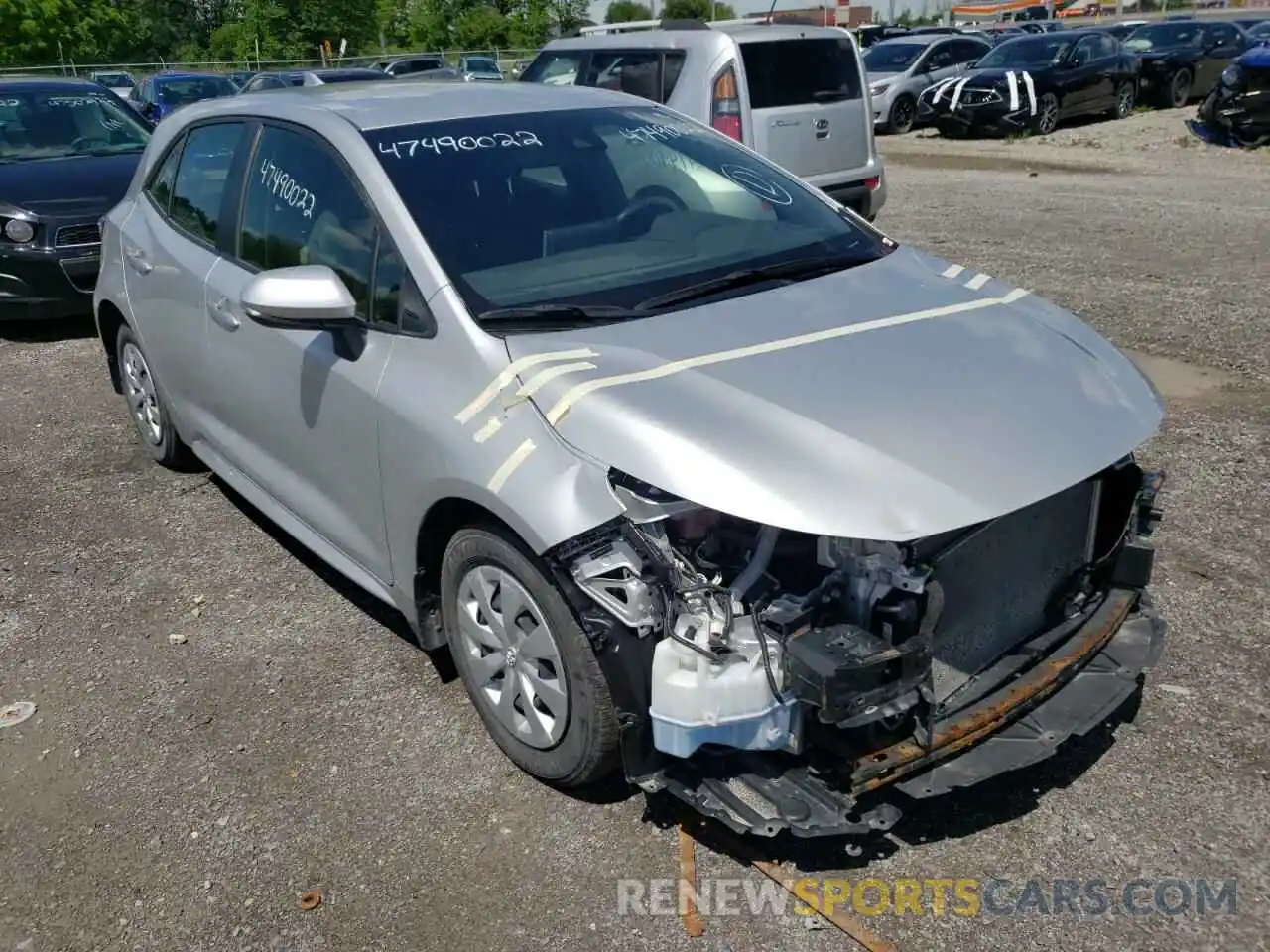 1 Photograph of a damaged car JTNK4RBEXK3045826 TOYOTA COROLLA 2019