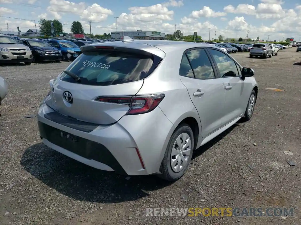 4 Photograph of a damaged car JTNK4RBEXK3045826 TOYOTA COROLLA 2019