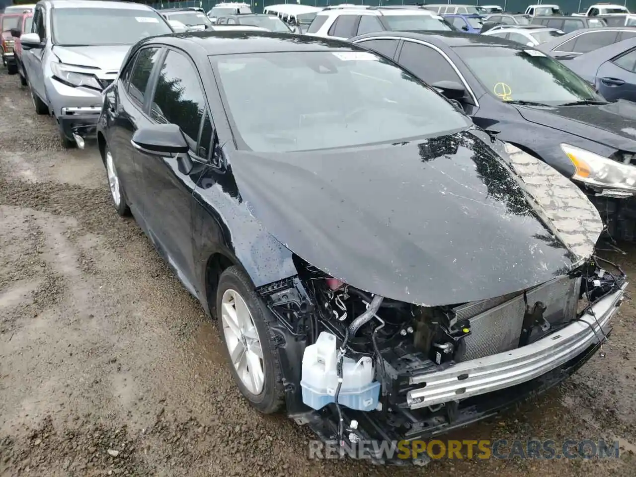 1 Photograph of a damaged car JTNK4RBEXK3046099 TOYOTA COROLLA 2019