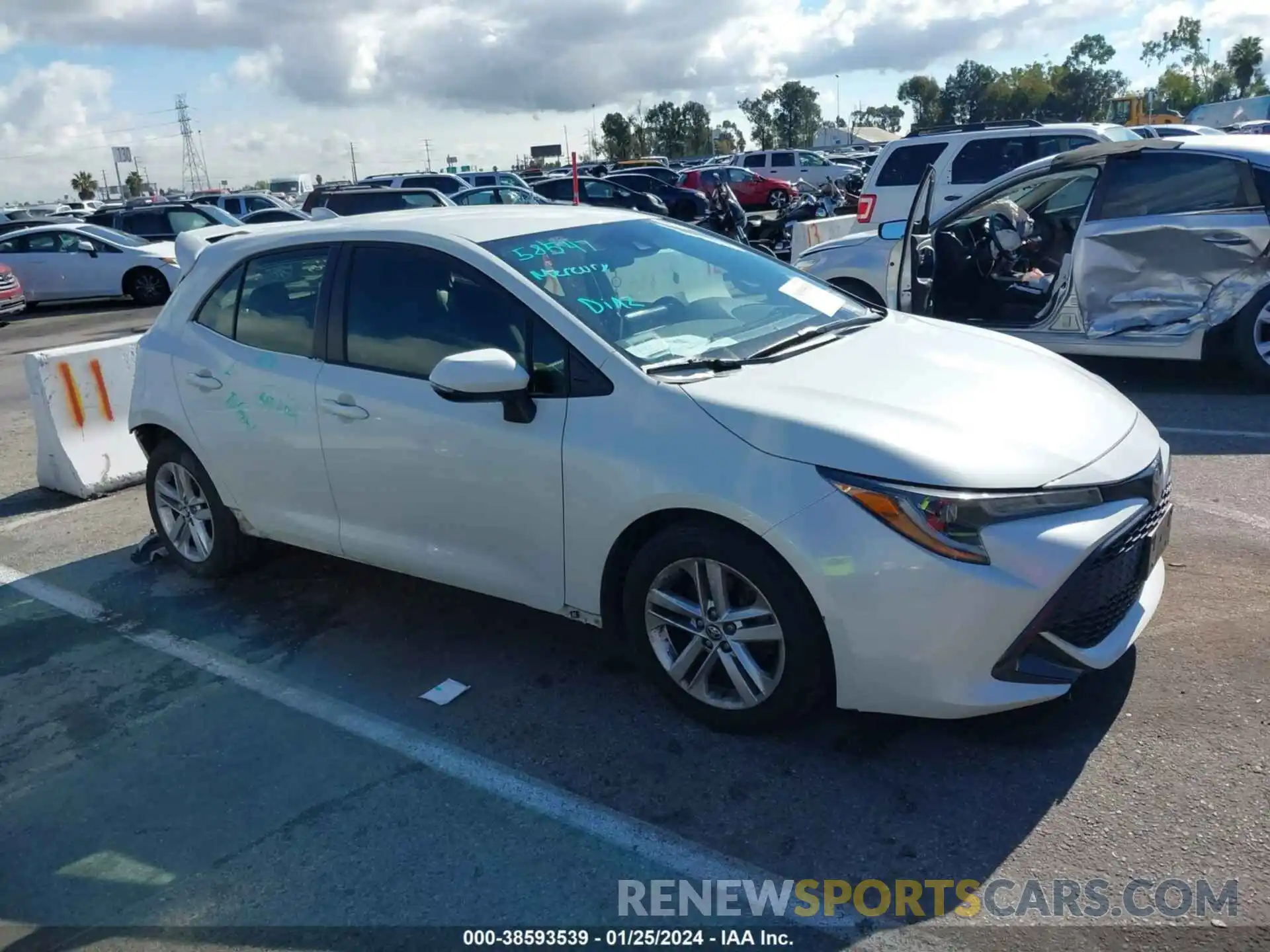 1 Photograph of a damaged car JTNK4RBEXK3046300 TOYOTA COROLLA 2019