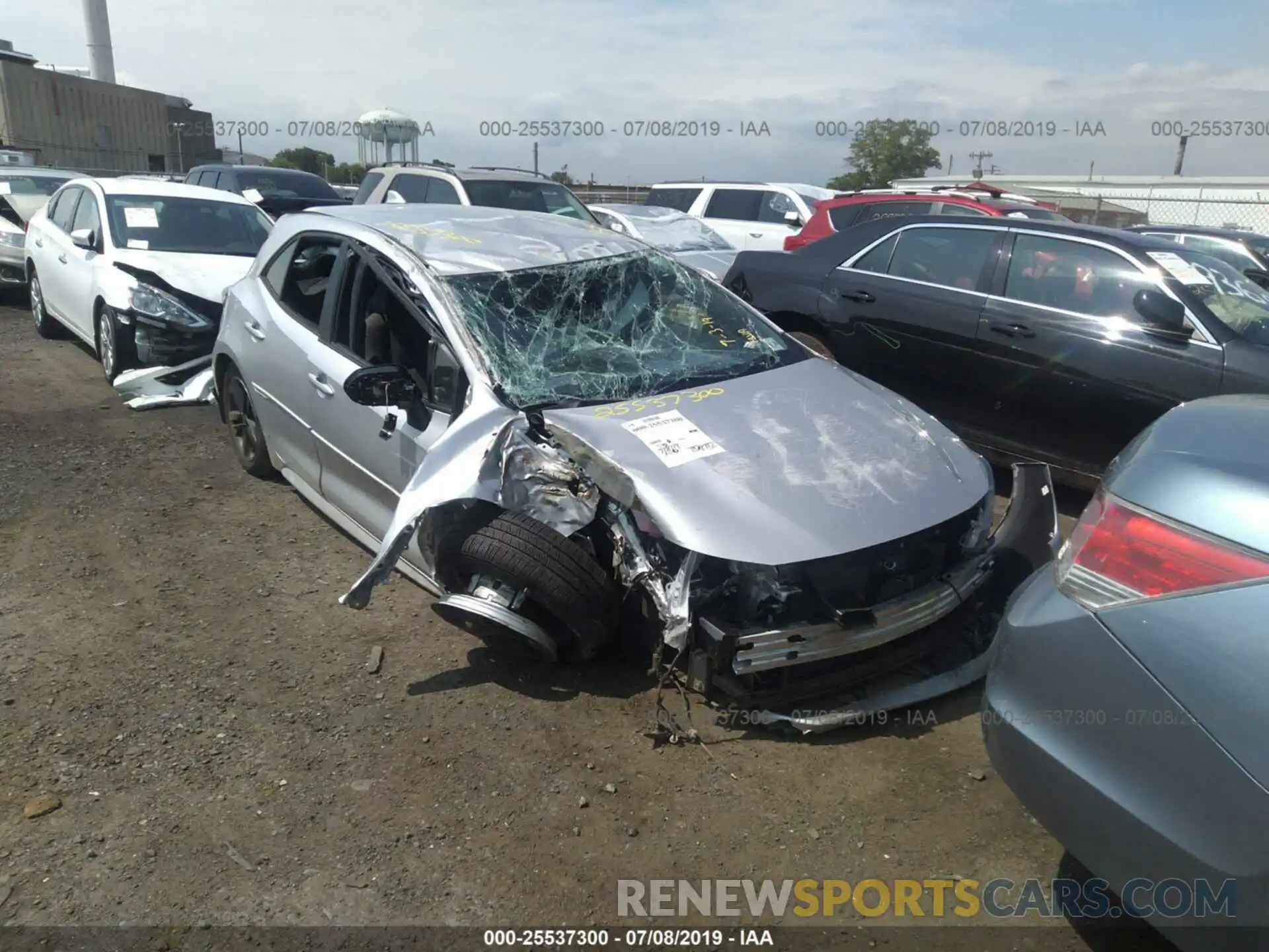 1 Photograph of a damaged car JTNK4RBEXK3046815 TOYOTA COROLLA 2019