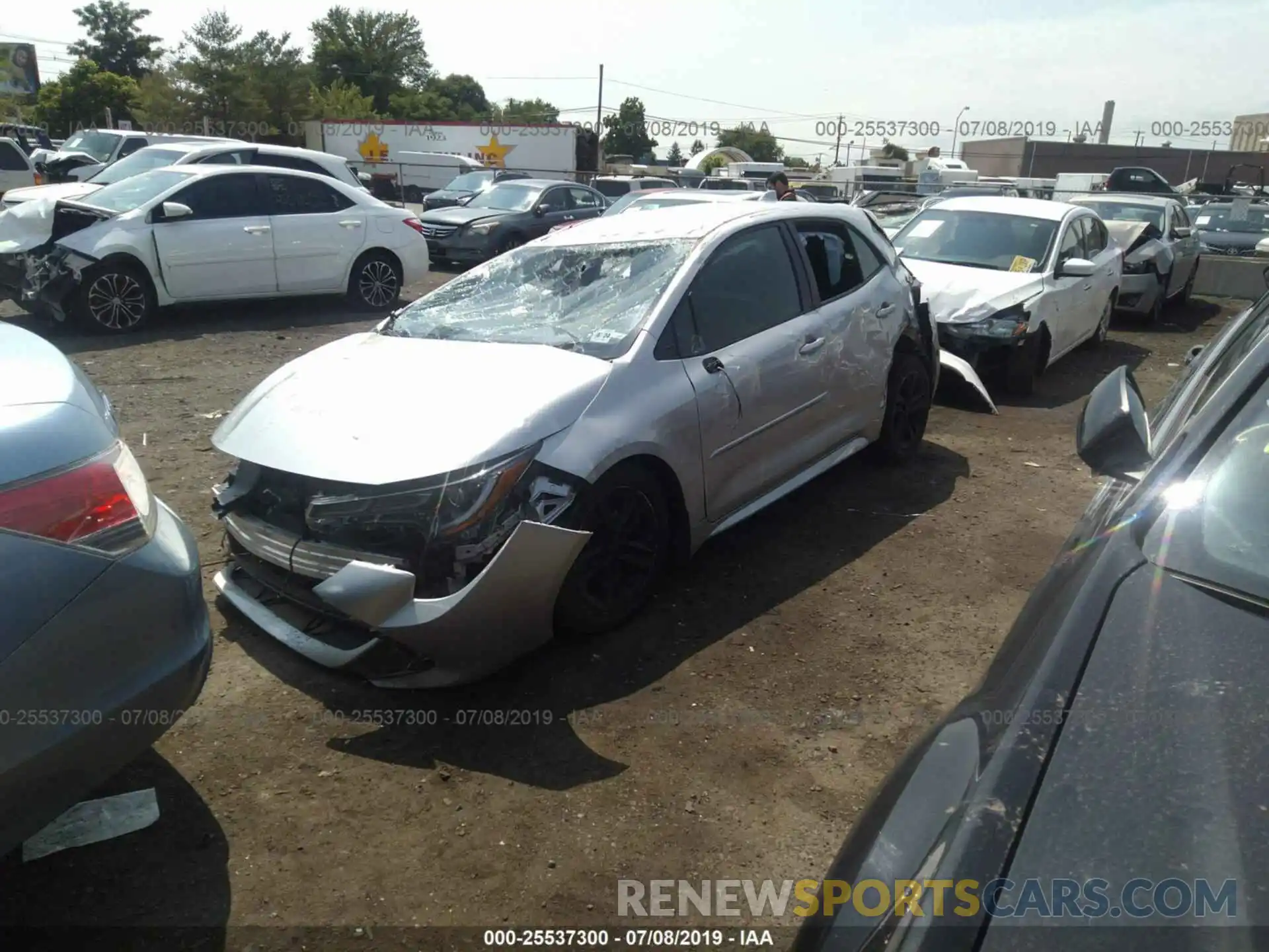 2 Photograph of a damaged car JTNK4RBEXK3046815 TOYOTA COROLLA 2019