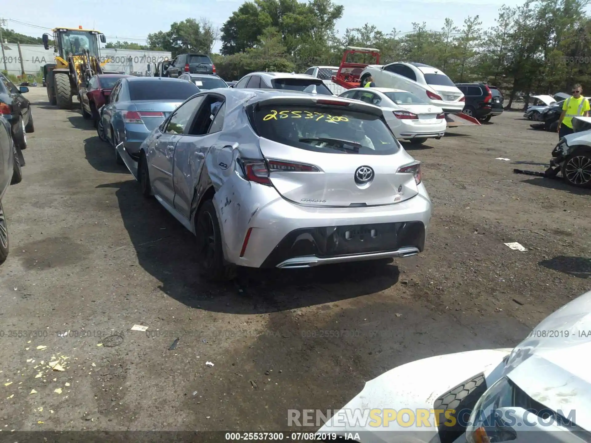 3 Photograph of a damaged car JTNK4RBEXK3046815 TOYOTA COROLLA 2019