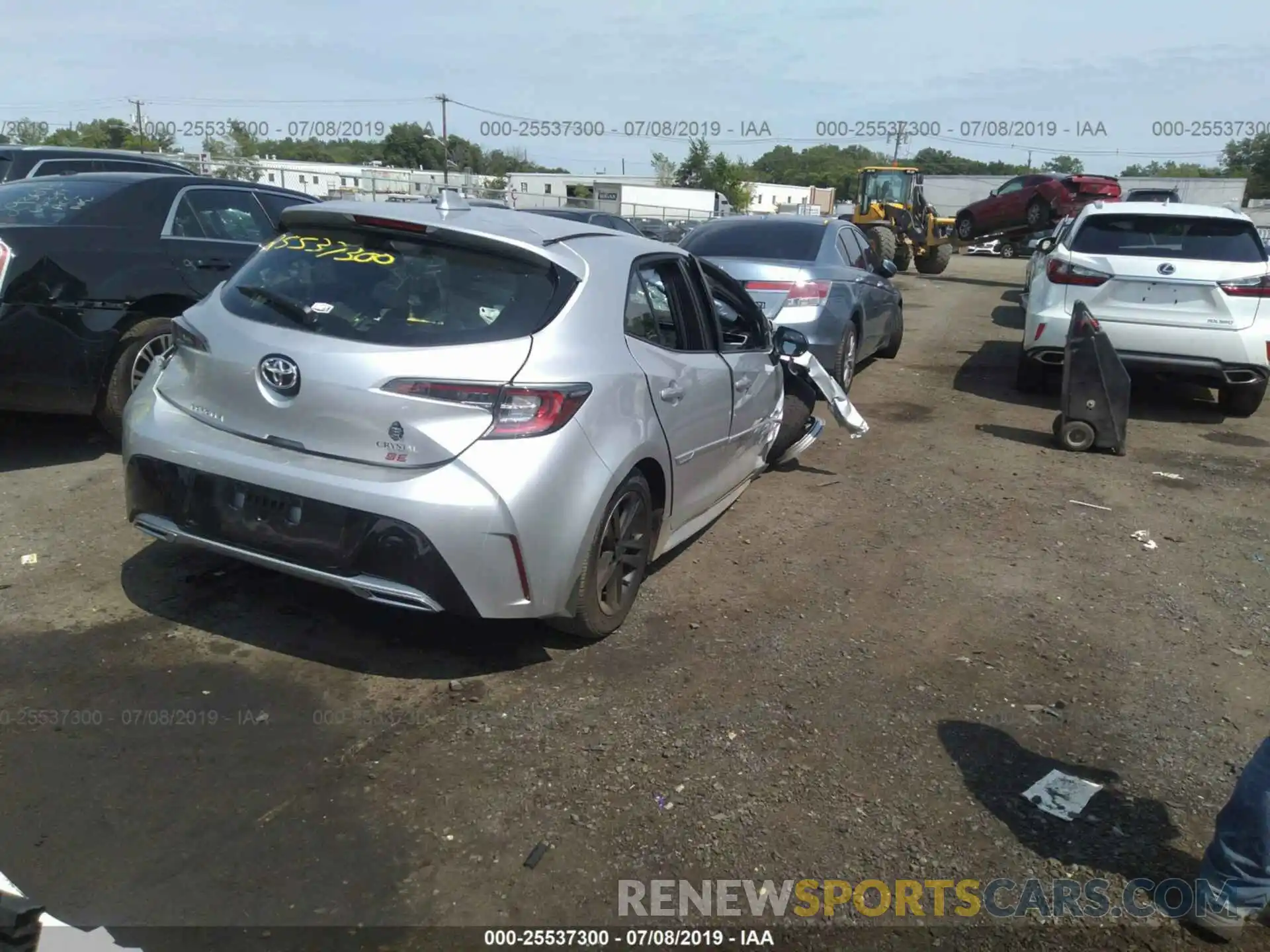 4 Photograph of a damaged car JTNK4RBEXK3046815 TOYOTA COROLLA 2019