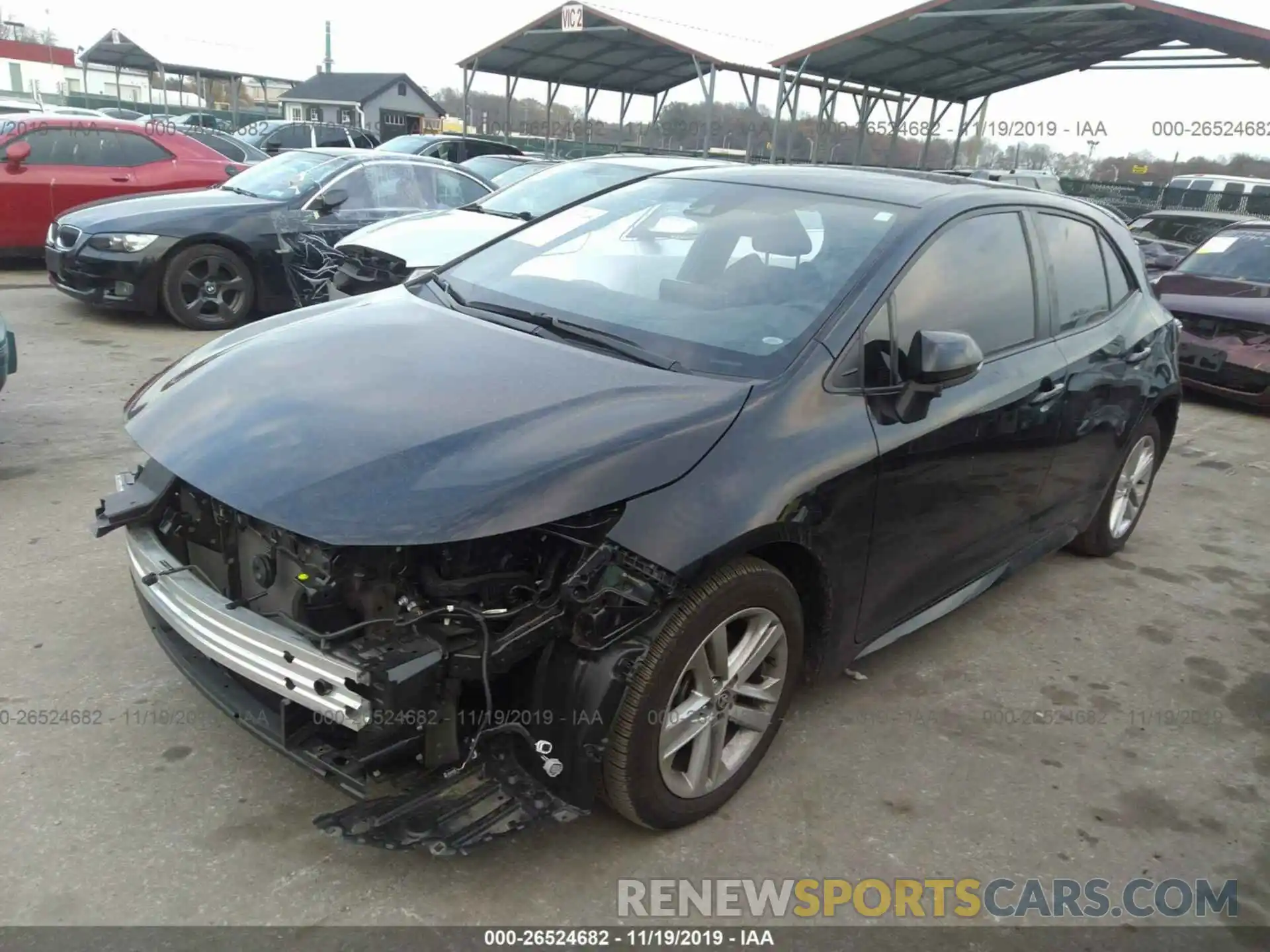 2 Photograph of a damaged car JTNK4RBEXK3047379 TOYOTA COROLLA 2019