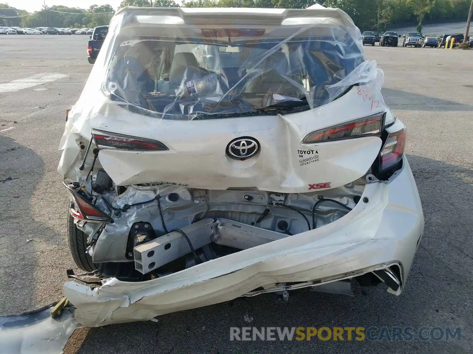 9 Photograph of a damaged car JTNK4RBEXK3048130 TOYOTA COROLLA 2019