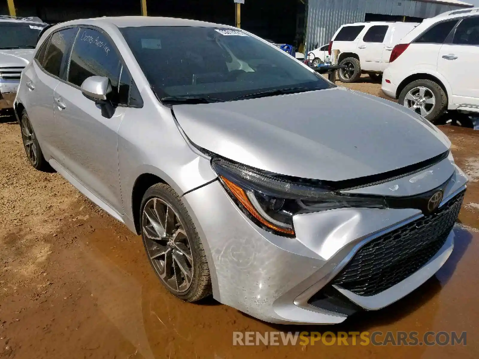 1 Photograph of a damaged car JTNK4RBEXK3050573 TOYOTA COROLLA 2019