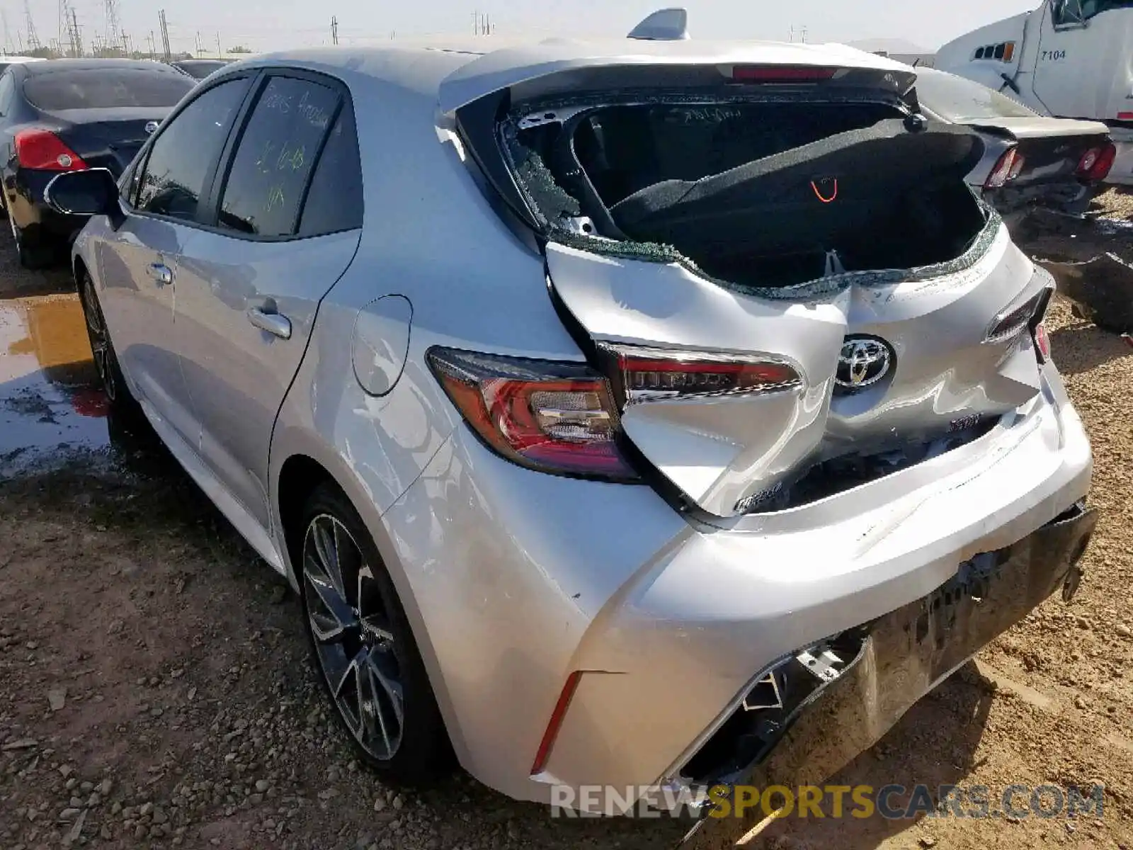 3 Photograph of a damaged car JTNK4RBEXK3050573 TOYOTA COROLLA 2019