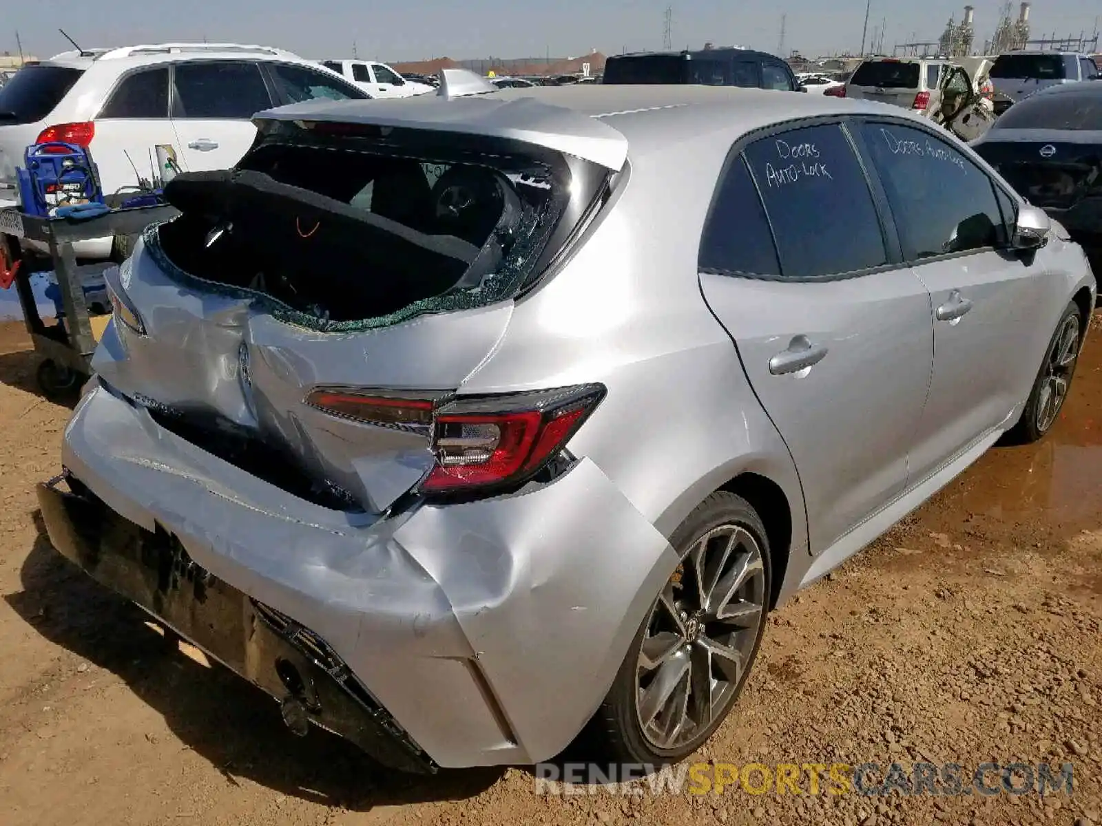 4 Photograph of a damaged car JTNK4RBEXK3050573 TOYOTA COROLLA 2019