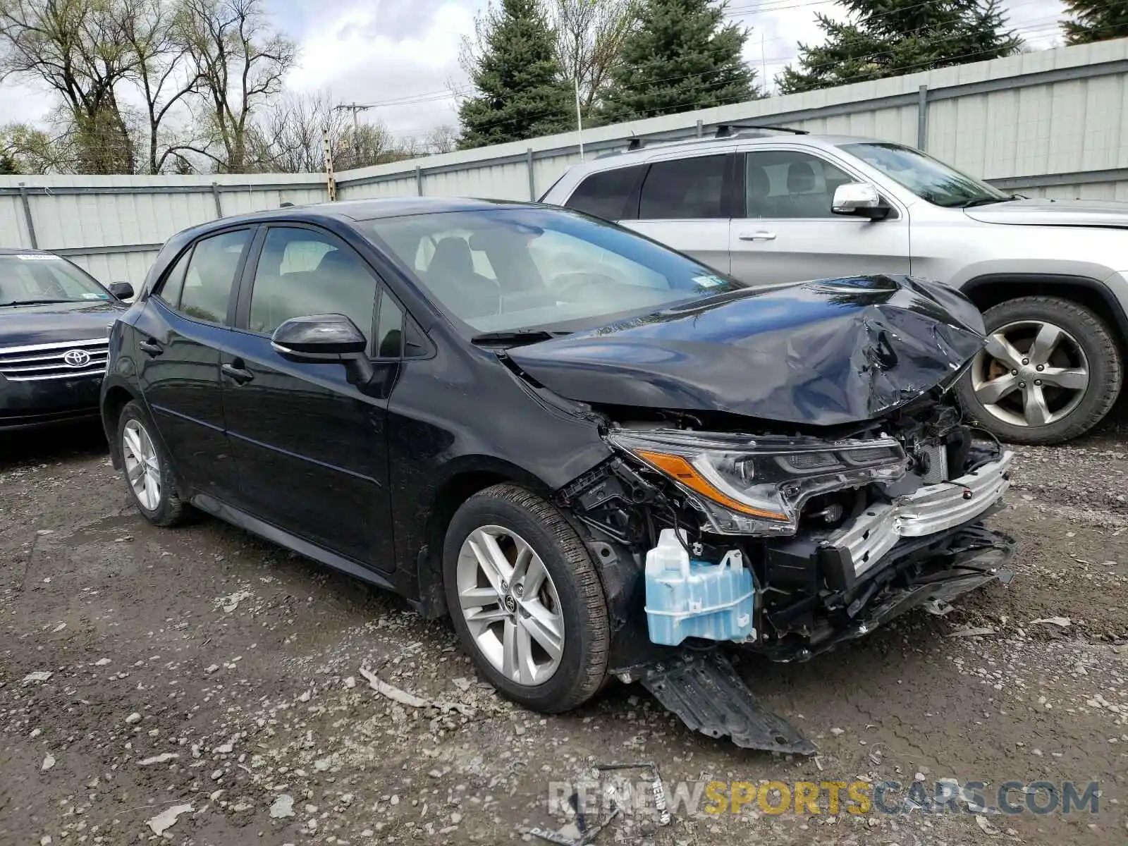 1 Photograph of a damaged car JTNK4RBEXK3051416 TOYOTA COROLLA 2019