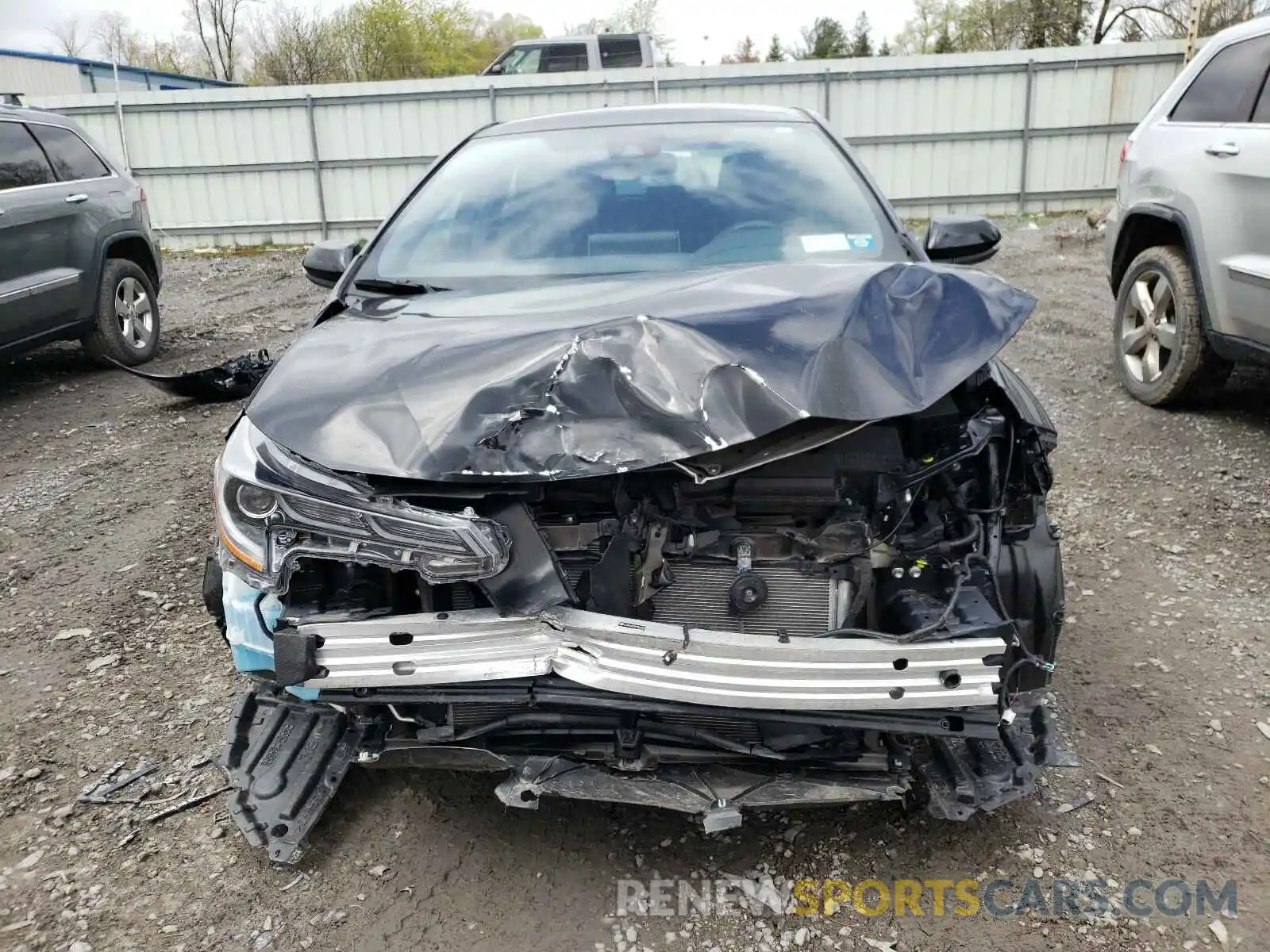 9 Photograph of a damaged car JTNK4RBEXK3051416 TOYOTA COROLLA 2019