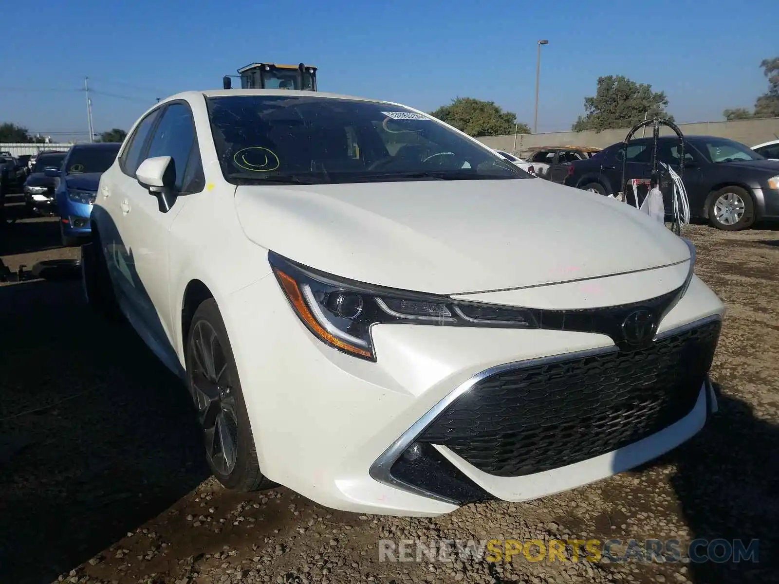 1 Photograph of a damaged car JTNK4RBEXK3051870 TOYOTA COROLLA 2019