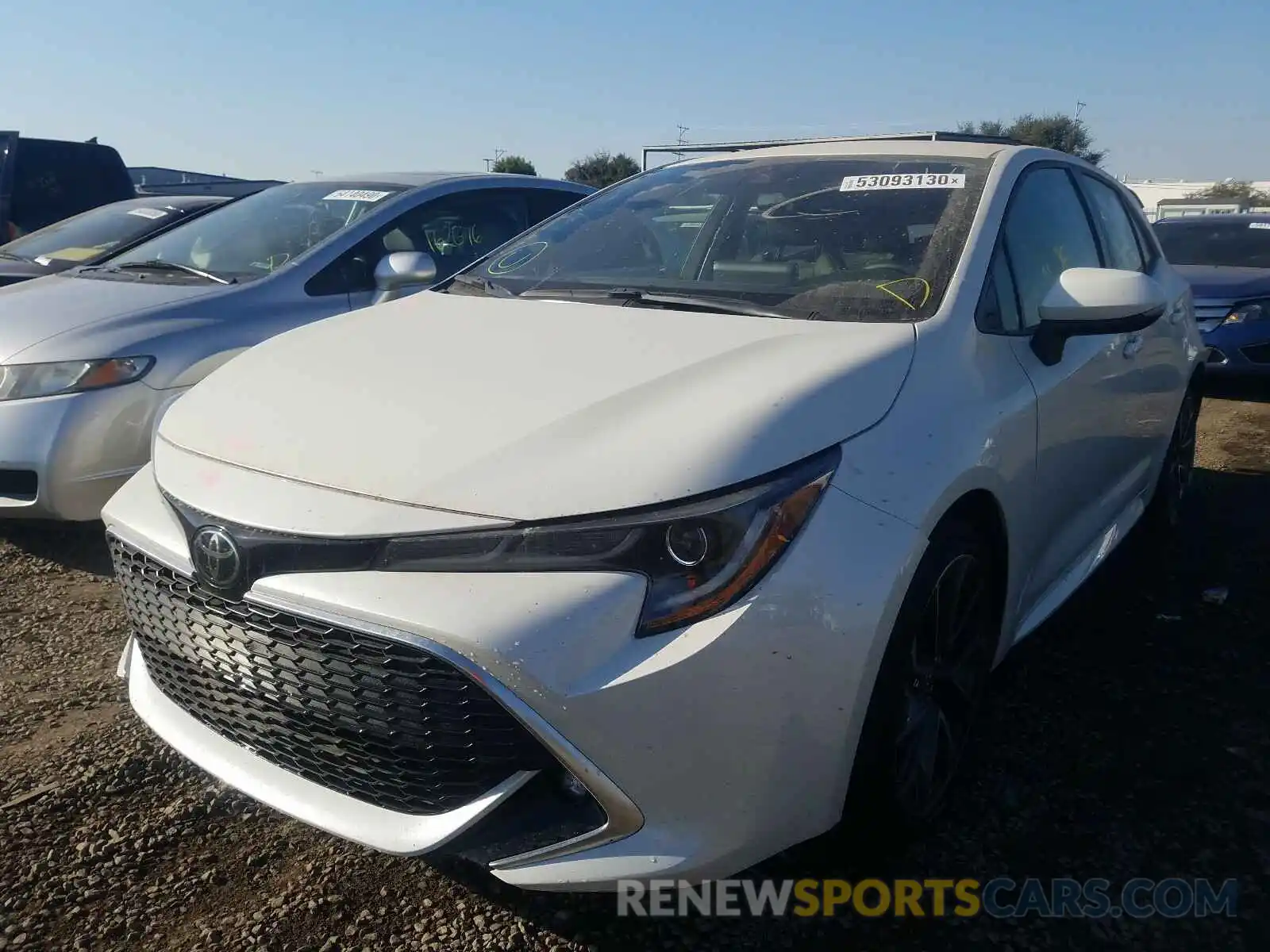 2 Photograph of a damaged car JTNK4RBEXK3051870 TOYOTA COROLLA 2019