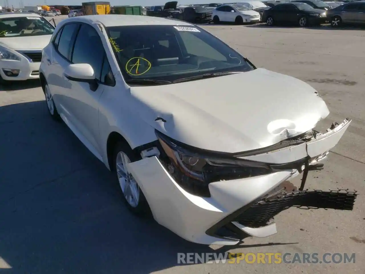 1 Photograph of a damaged car JTNK4RBEXK3052839 TOYOTA COROLLA 2019