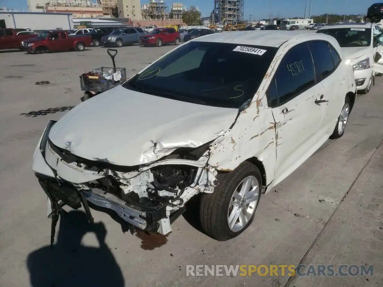 2 Photograph of a damaged car JTNK4RBEXK3052839 TOYOTA COROLLA 2019