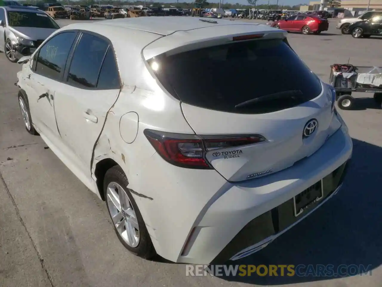 3 Photograph of a damaged car JTNK4RBEXK3052839 TOYOTA COROLLA 2019