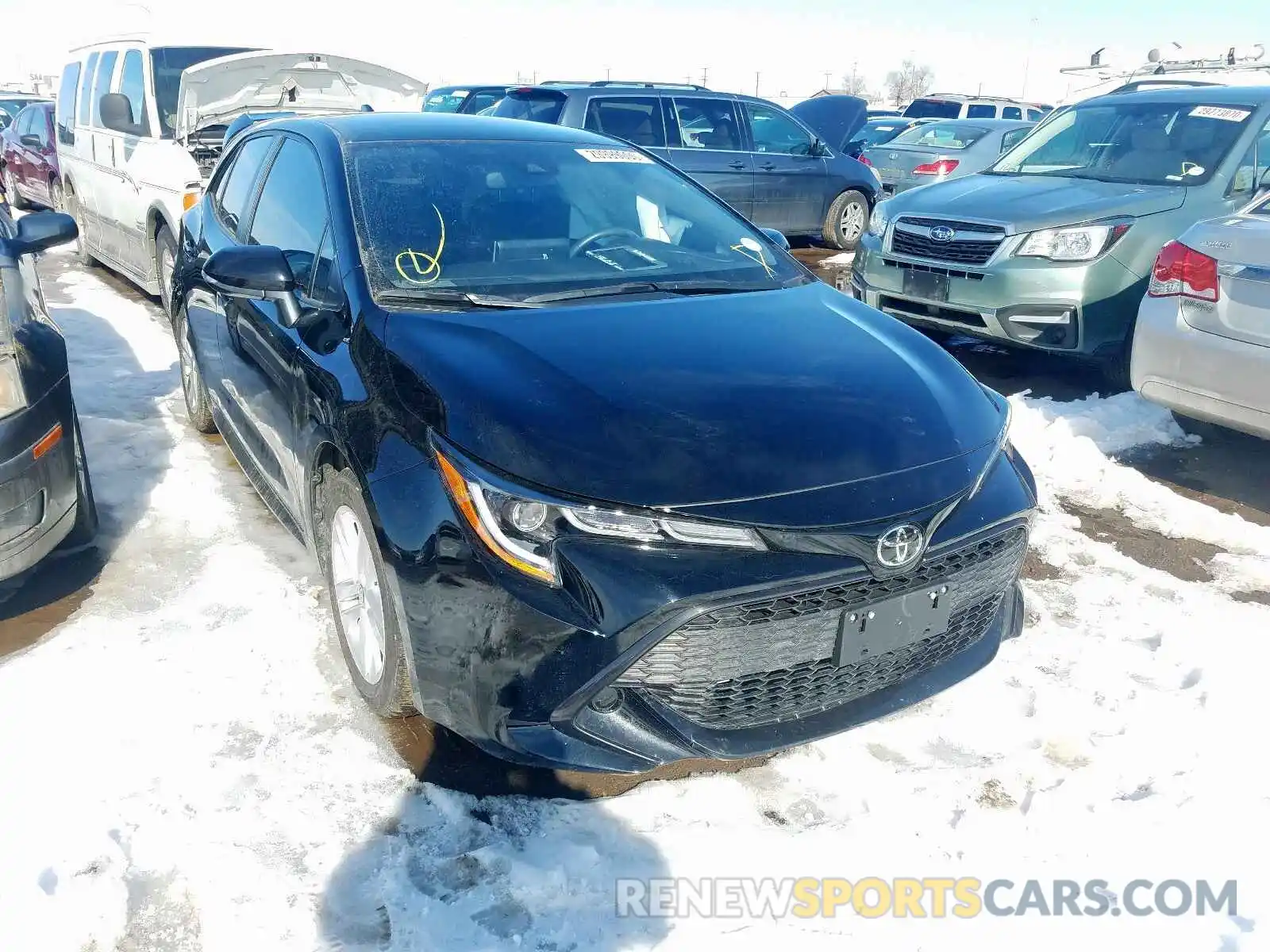 1 Photograph of a damaged car JTNK4RBEXK3054445 TOYOTA COROLLA 2019