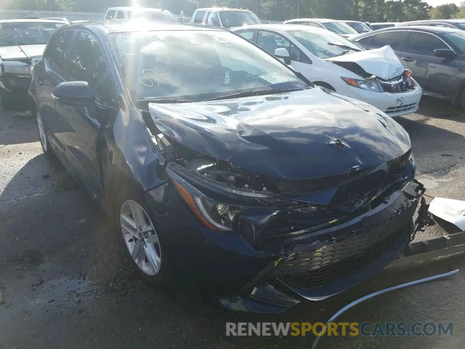 1 Photograph of a damaged car JTNK4RBEXK3057653 TOYOTA COROLLA 2019