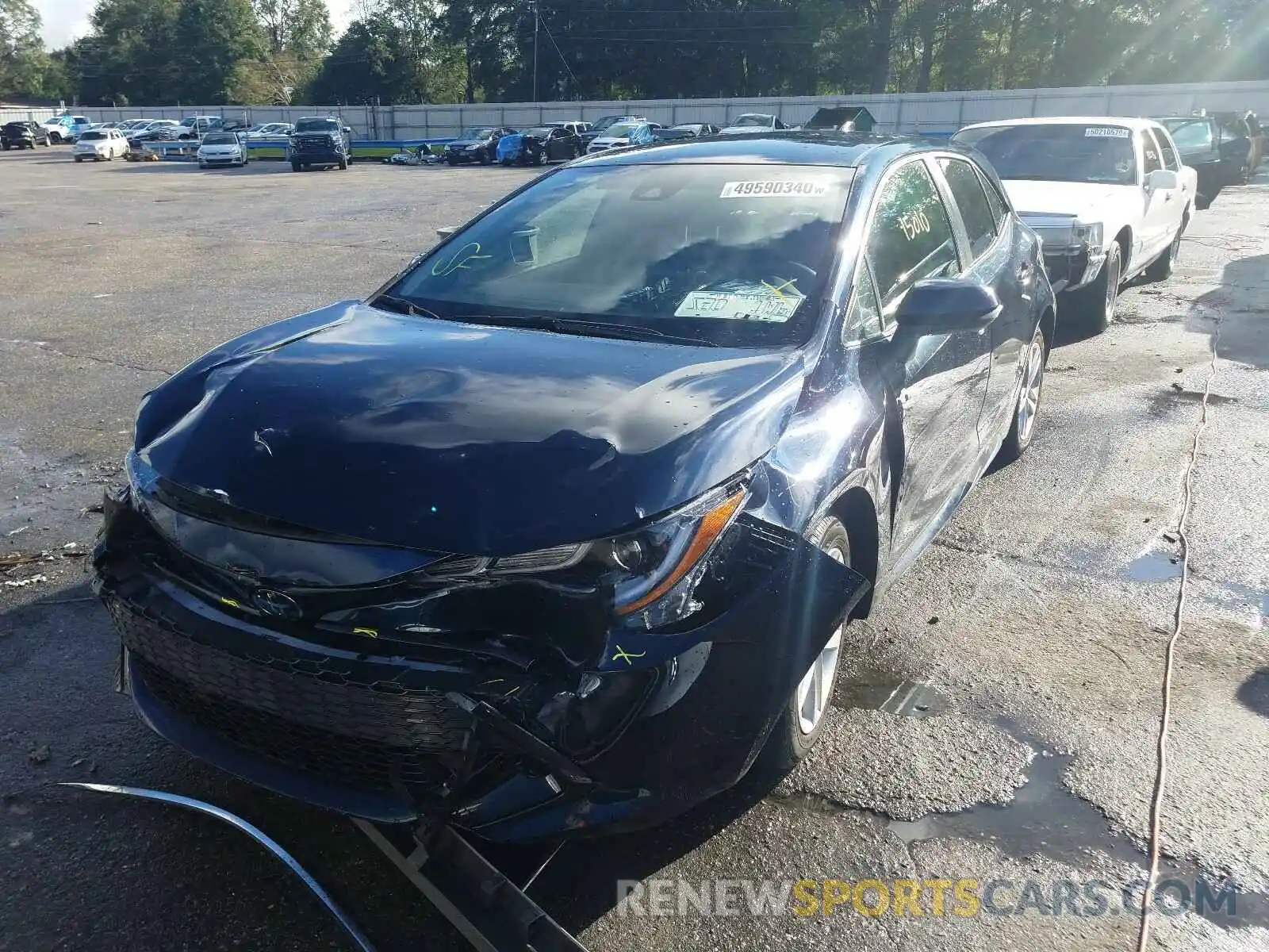 2 Photograph of a damaged car JTNK4RBEXK3057653 TOYOTA COROLLA 2019