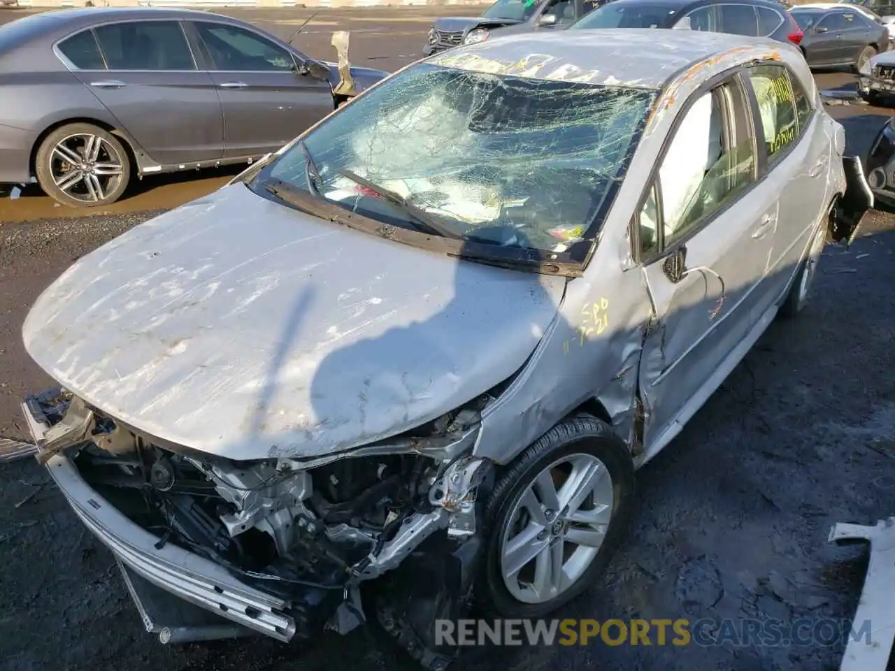 2 Photograph of a damaged car JTNK4RBEXK3058348 TOYOTA COROLLA 2019