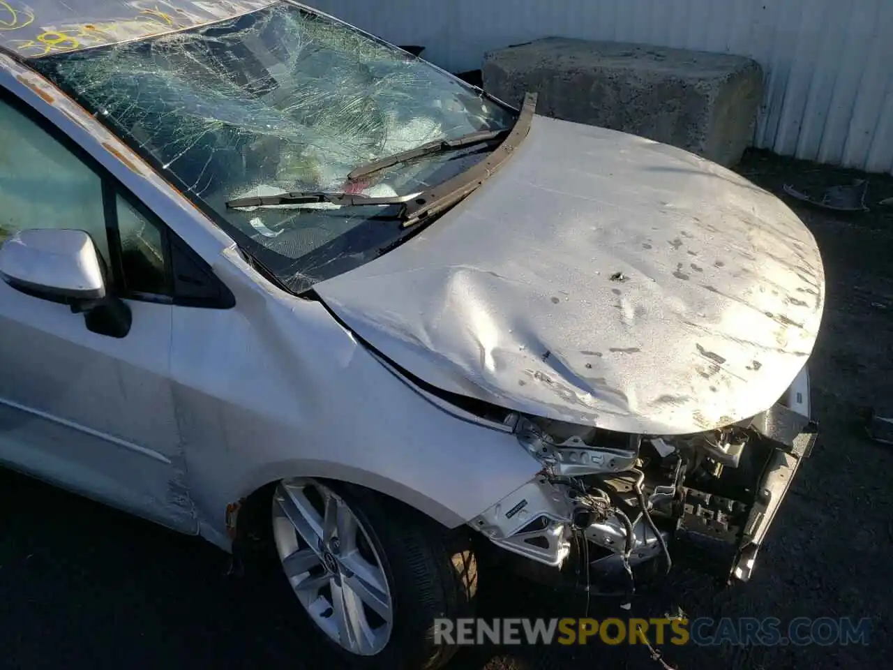 9 Photograph of a damaged car JTNK4RBEXK3058348 TOYOTA COROLLA 2019