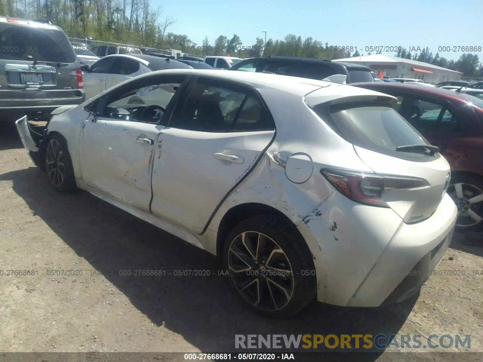 3 Photograph of a damaged car JTNK4RBEXK3058401 TOYOTA COROLLA 2019