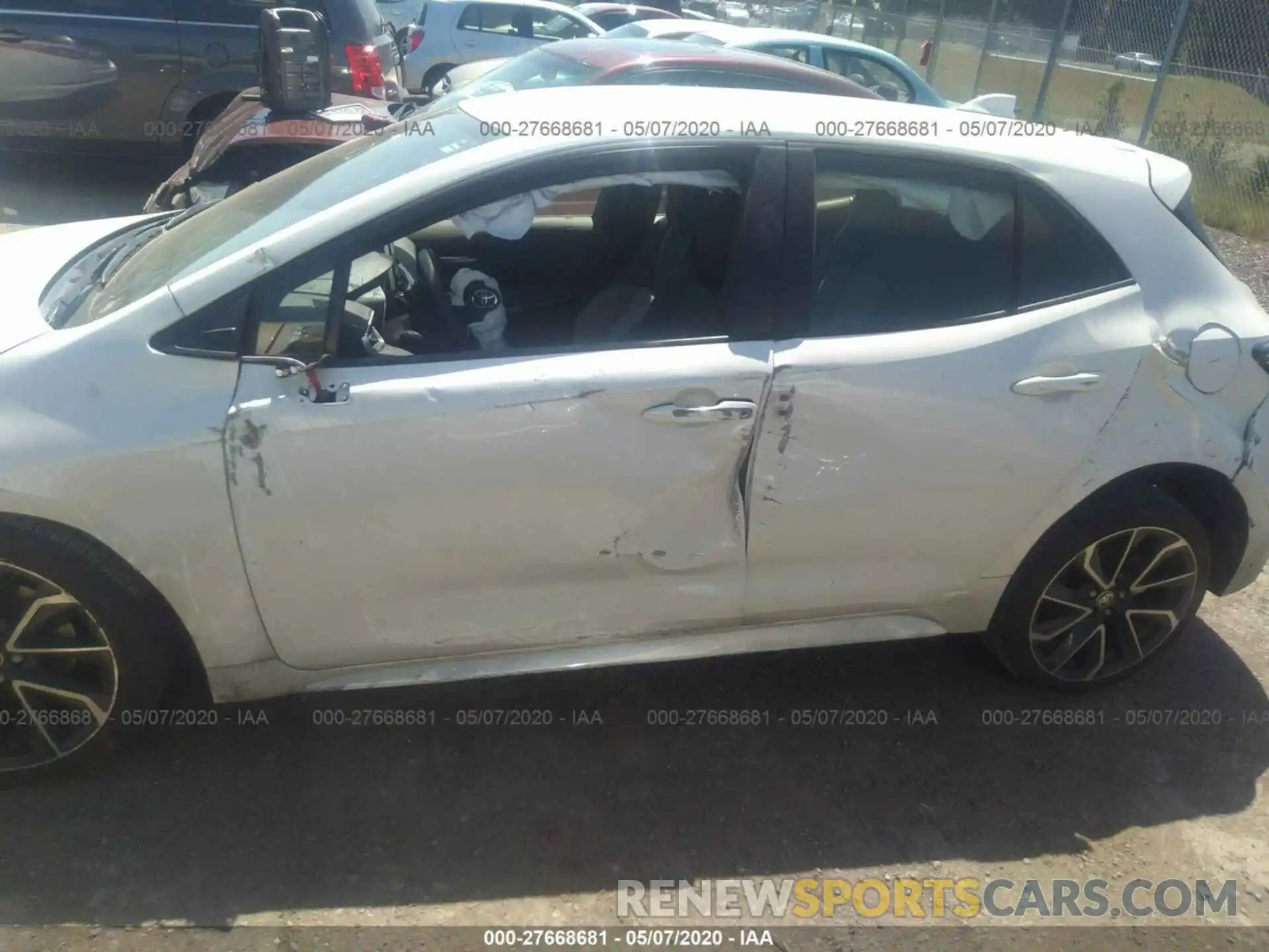 6 Photograph of a damaged car JTNK4RBEXK3058401 TOYOTA COROLLA 2019