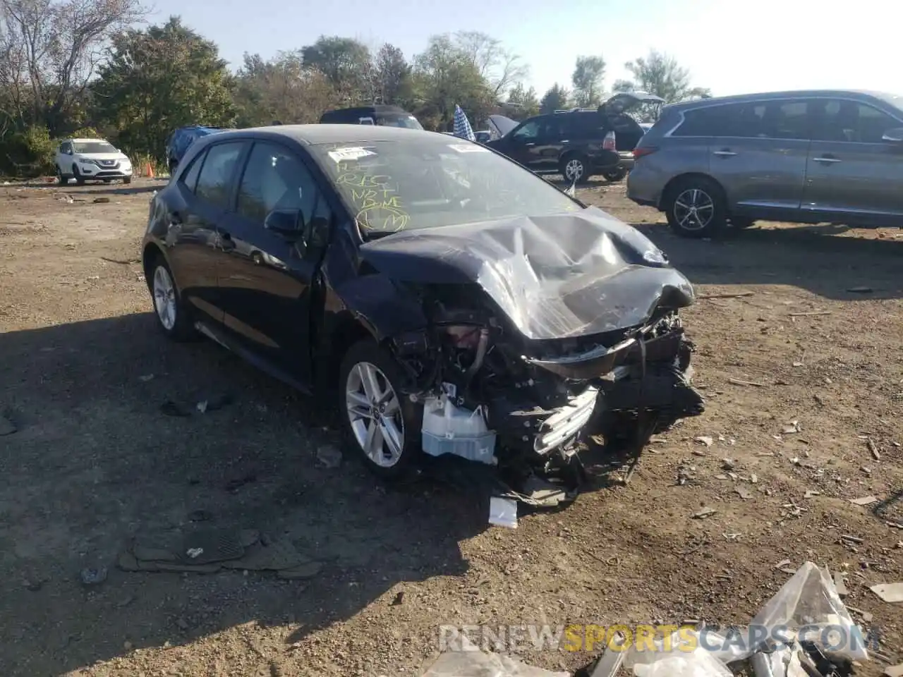 1 Photograph of a damaged car JTNK4RBEXK3059919 TOYOTA COROLLA 2019