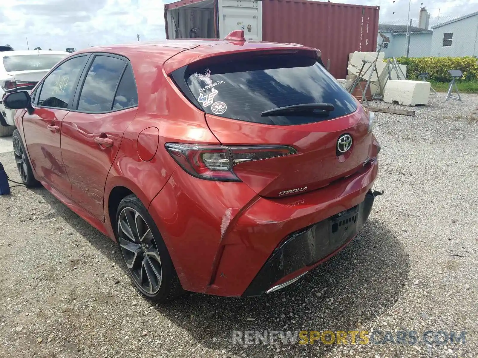 3 Photograph of a damaged car JTNK4RBEXK3059953 TOYOTA COROLLA 2019