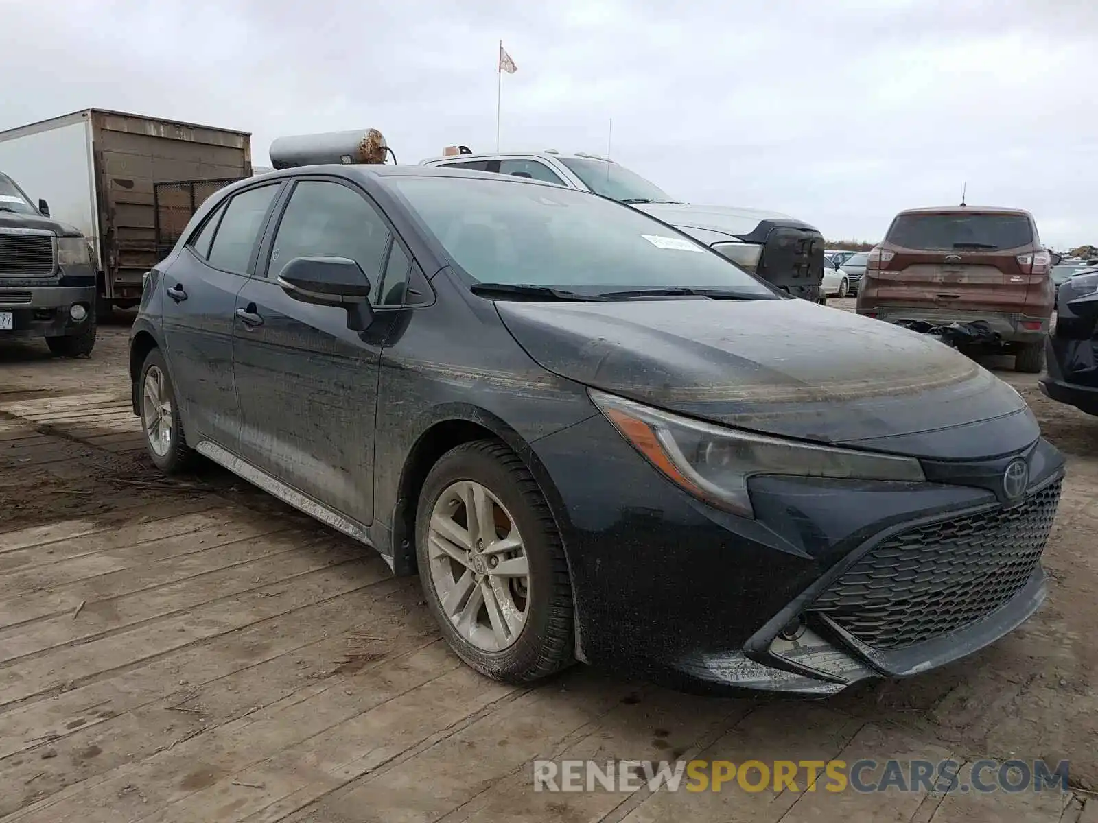 1 Photograph of a damaged car JTNK4RBEXK3060262 TOYOTA COROLLA 2019