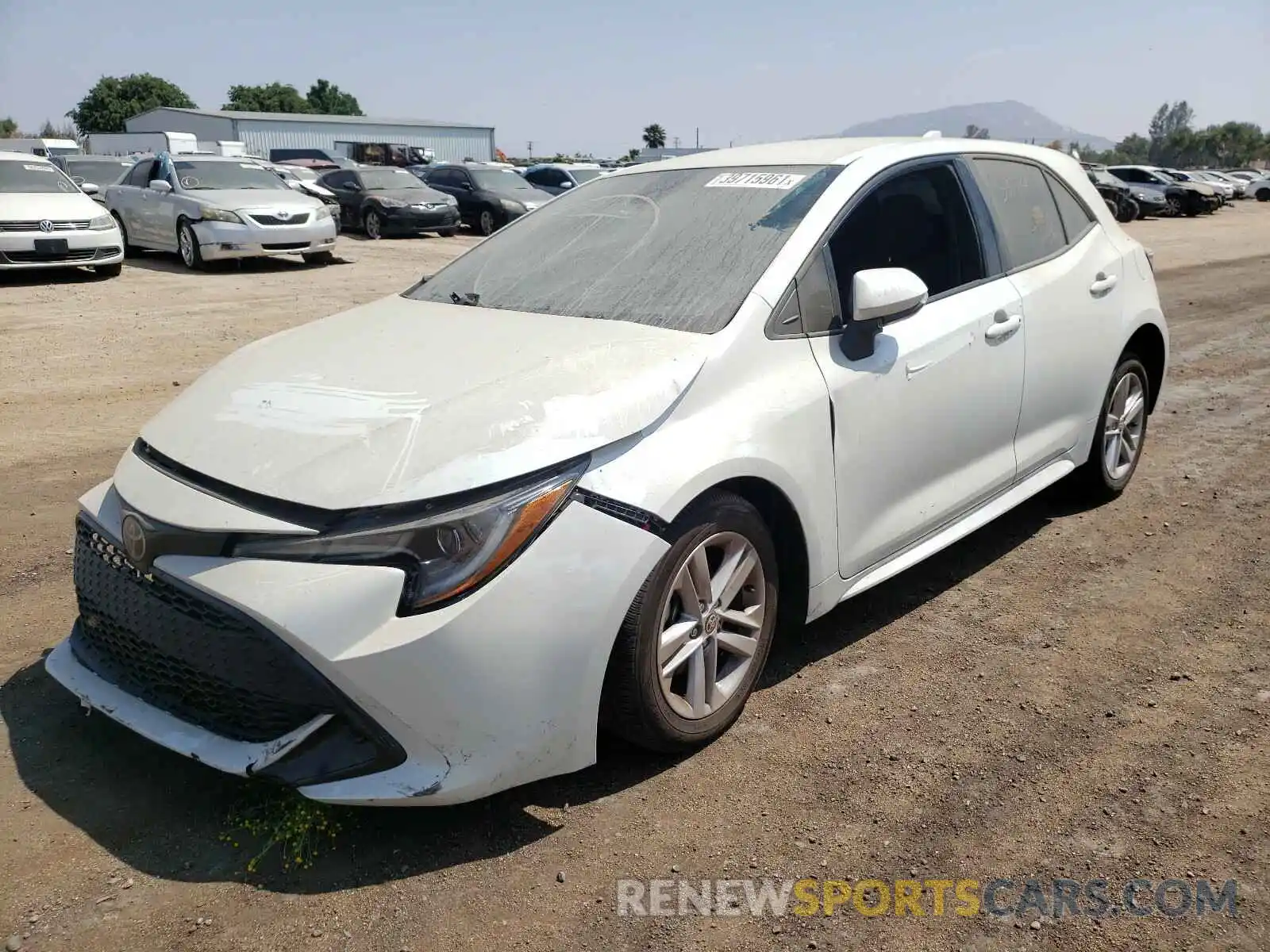 2 Photograph of a damaged car JTNK4RBEXK3061878 TOYOTA COROLLA 2019