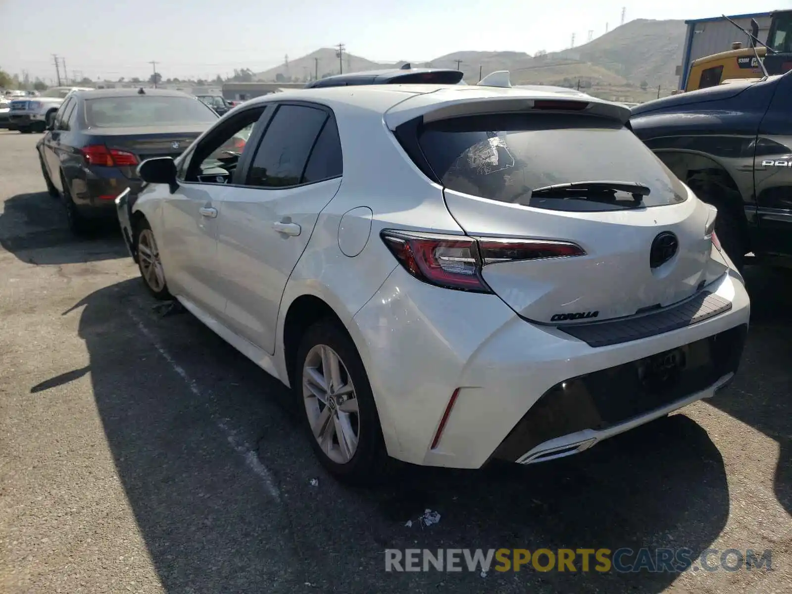 3 Photograph of a damaged car JTNK4RBEXK3061878 TOYOTA COROLLA 2019