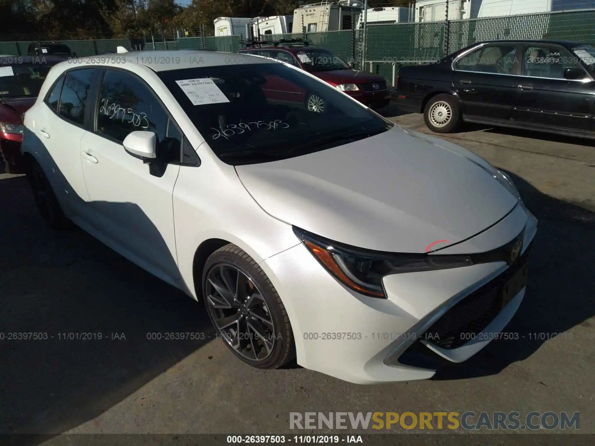 1 Photograph of a damaged car JTNK4RBEXK3062156 TOYOTA COROLLA 2019