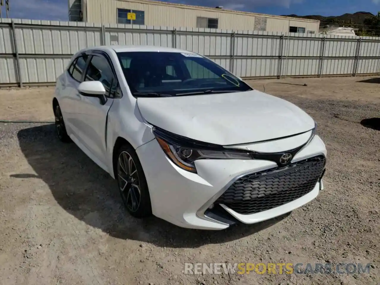 1 Photograph of a damaged car JTNK4RBEXK3062187 TOYOTA COROLLA 2019