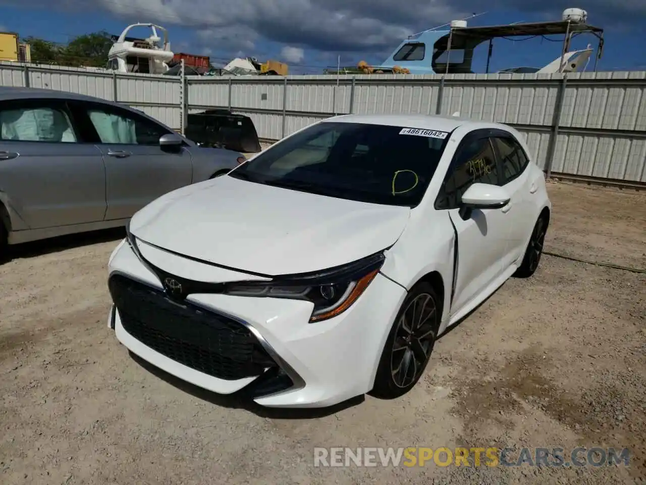 2 Photograph of a damaged car JTNK4RBEXK3062187 TOYOTA COROLLA 2019