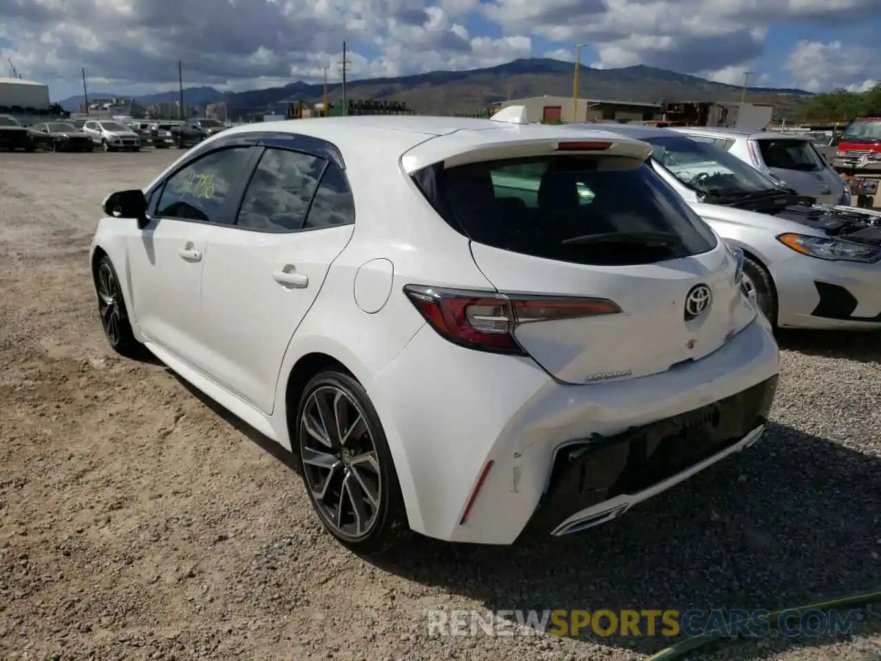 3 Photograph of a damaged car JTNK4RBEXK3062187 TOYOTA COROLLA 2019